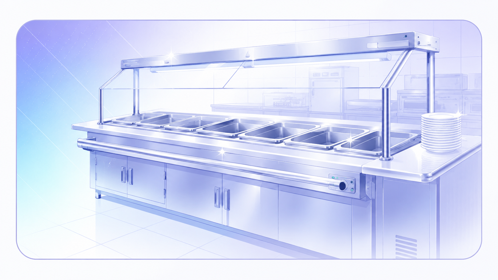 Commercial kitchen hot line maintenance service by Lavaj