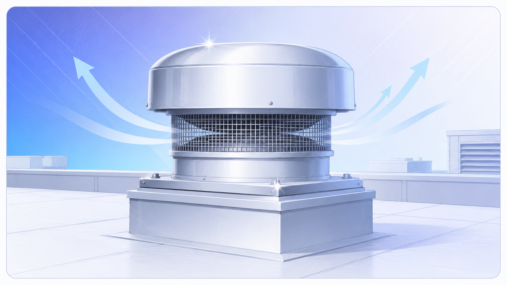 Rooftop exhaust fan cleaning service by Lavaj